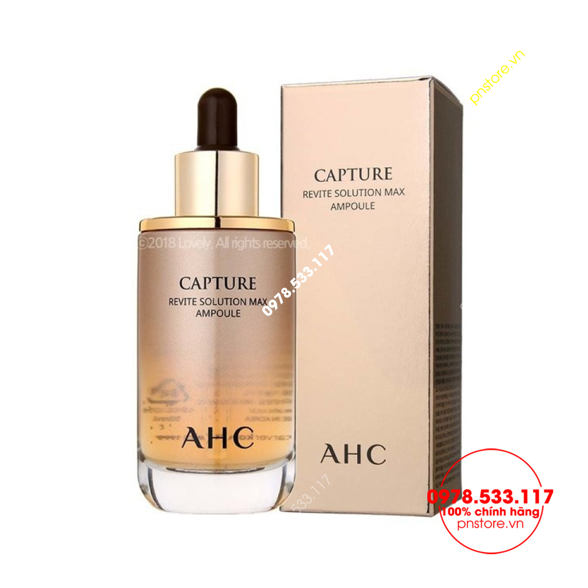 Serum AHC Capture Solution Max Ampoule dưỡng trắng chống lão hóa chính hãng Hàn Quốc