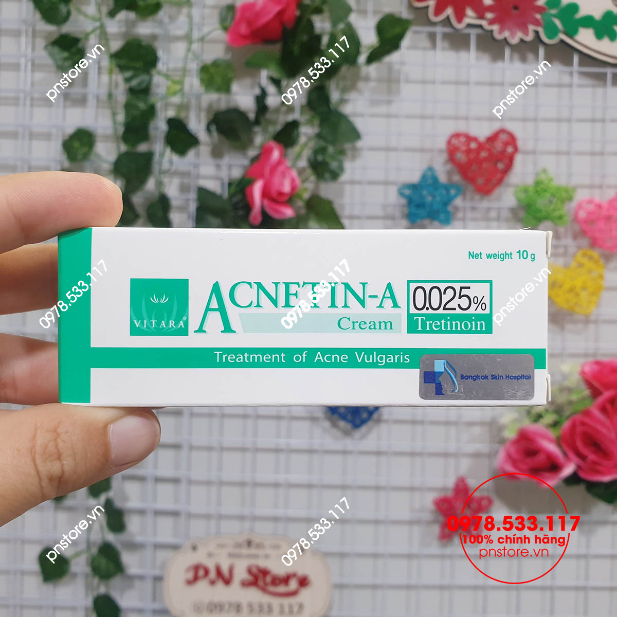 Thuốc Vitara Acnetin-A 0.025 Tretinoin chuyên đặc trị mụn bọc mụn ẩn (Thái Lan)