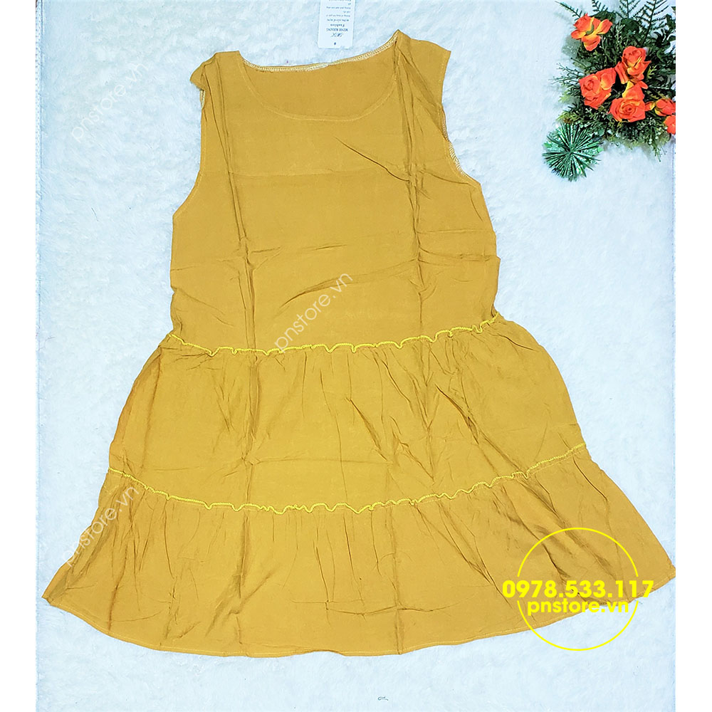 (50-65kg) Đầm ngủ tole mặc nhà phối tầng viền bèo đẹp - PN1750