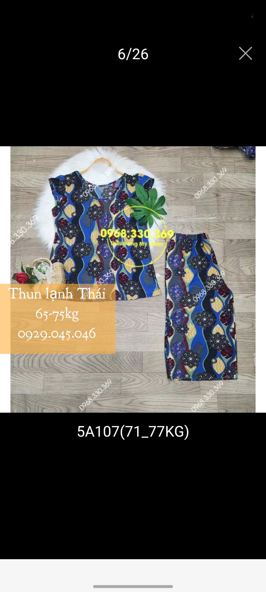 [65-75kg] Đồ bộ trung niên bigsize quần lửng vải thun lạnh Thái cao cấp hàng đẹp - PN158473