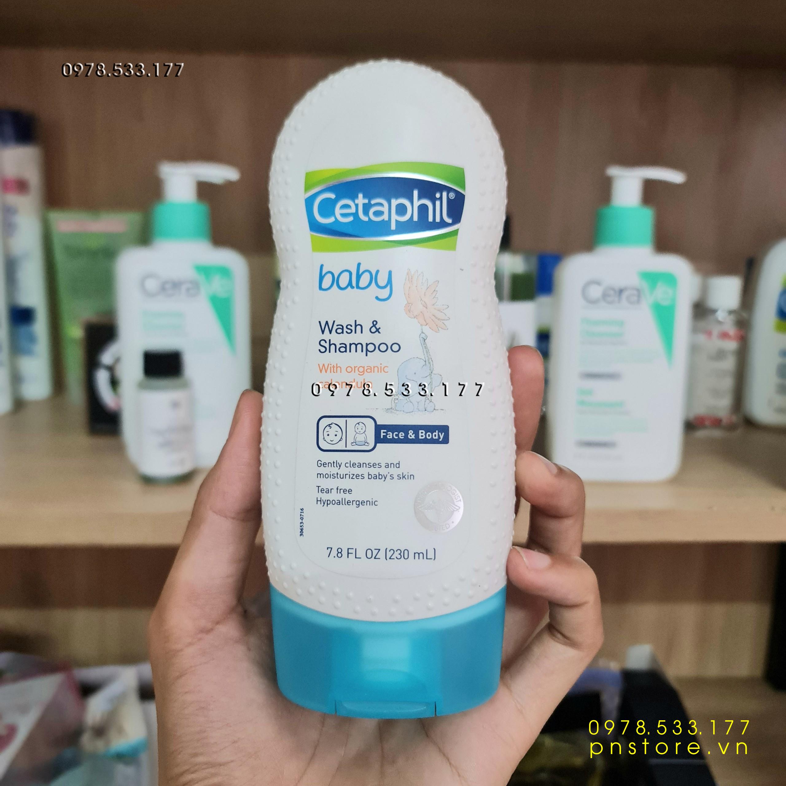 Cetaphil Baby Gentle Wash & Shampoo 230ml chính hãng - PN19530