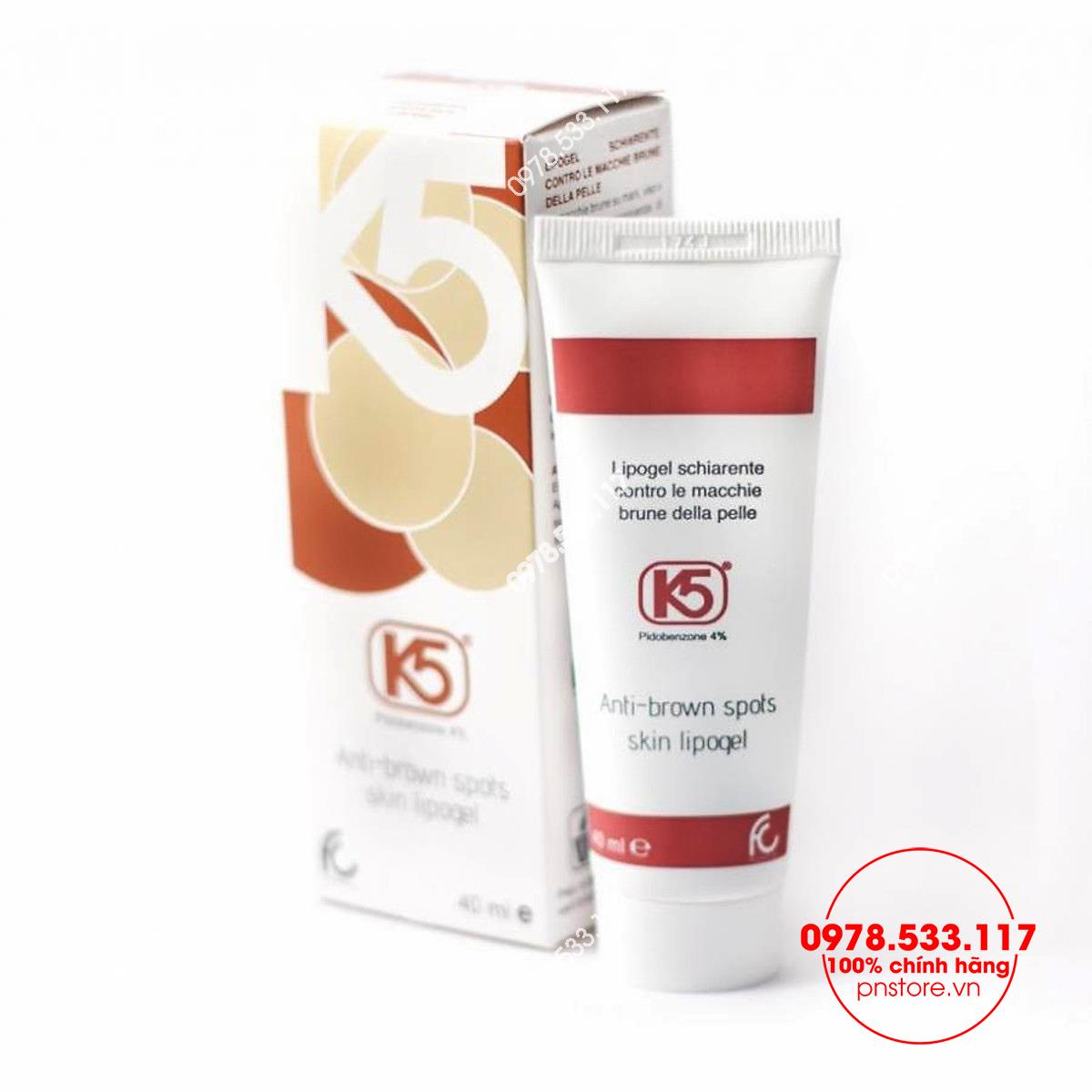 Kem trị nám K5 Anti - Brown Spots Skin Lipogel chính hãng - PN99900