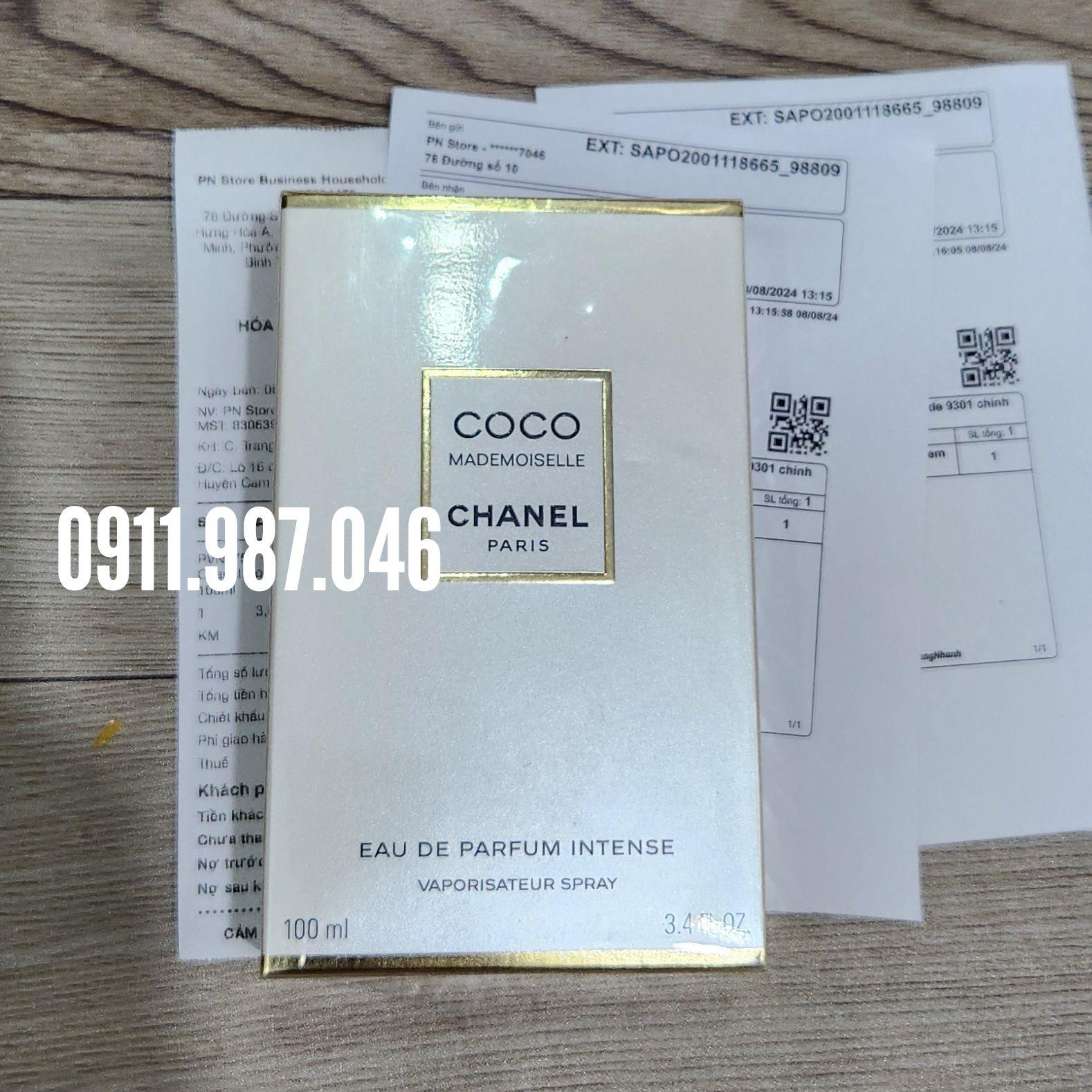 Nước hoa nữ Chanel Coco Mademoiselle Intense EDP 100ml chính hãng - PN158500