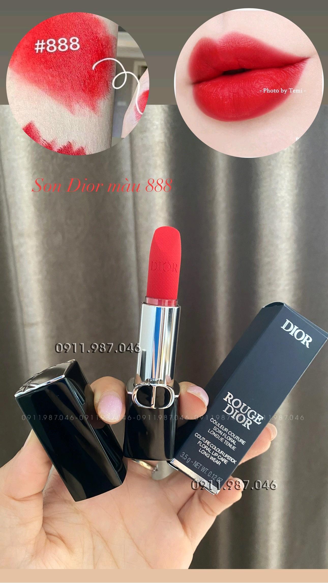 [New 2024] Son Dior Rouge Velvet chính hãng - Mã 720 888 999 - PN158478