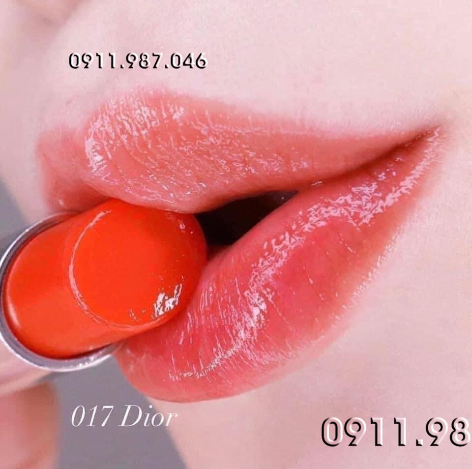 [Fullbox + túi Dior] Son dưỡng Dior 017 Ultra Coral màu cam san hô chính hãng - PN158416