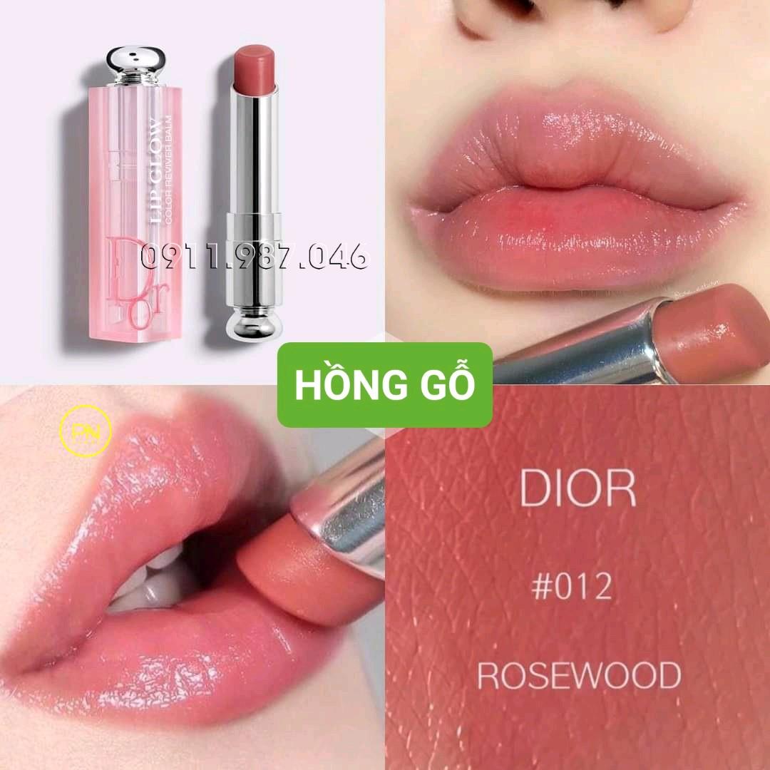 Son dưỡng Dior Addict Lip Glow 012 Rosewood màu cam nâu đất chính hãng - PN158423