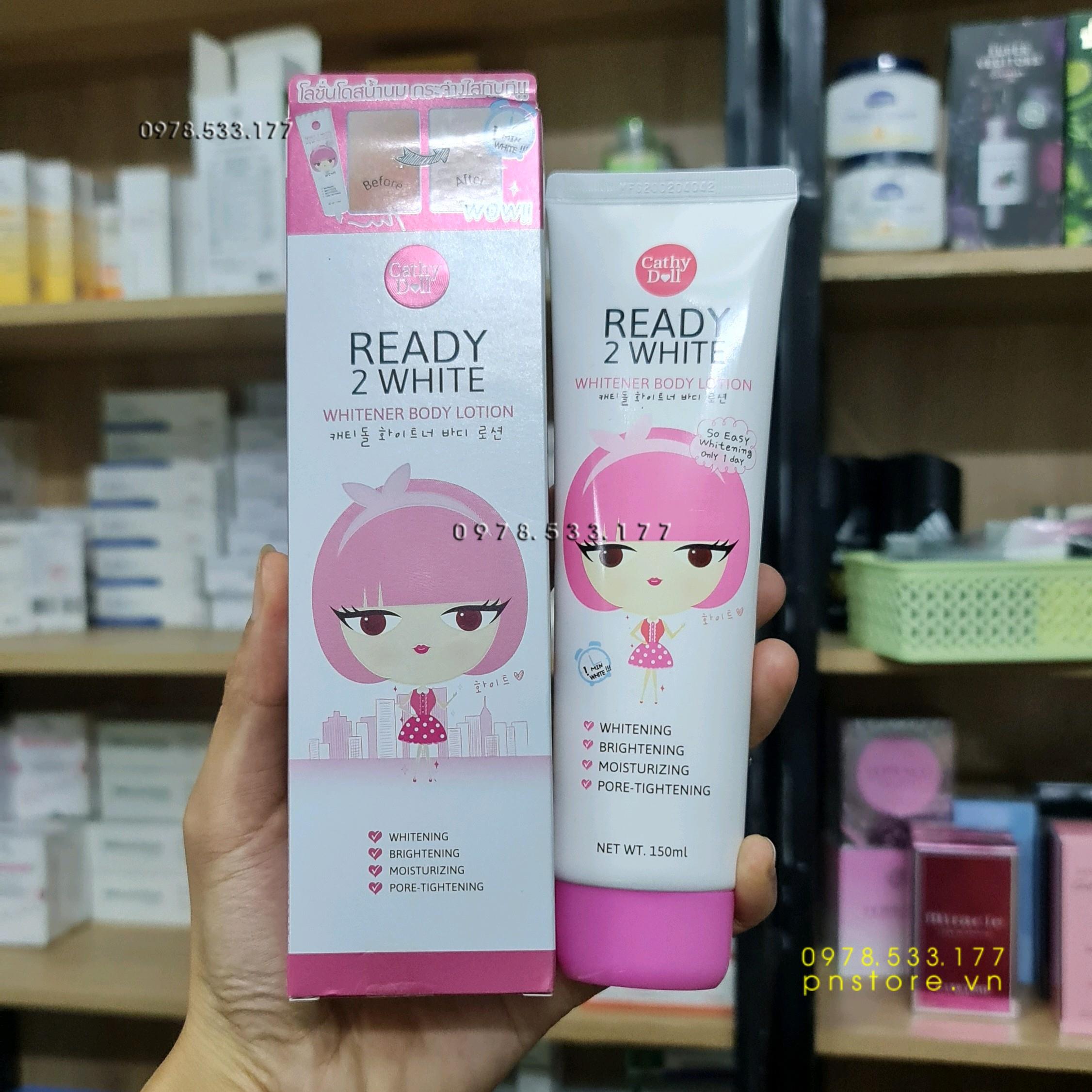 Sữa dưỡng body Ready 2 White Cathy Doll 150ml chính hãng (Thái Lan) - PN56319