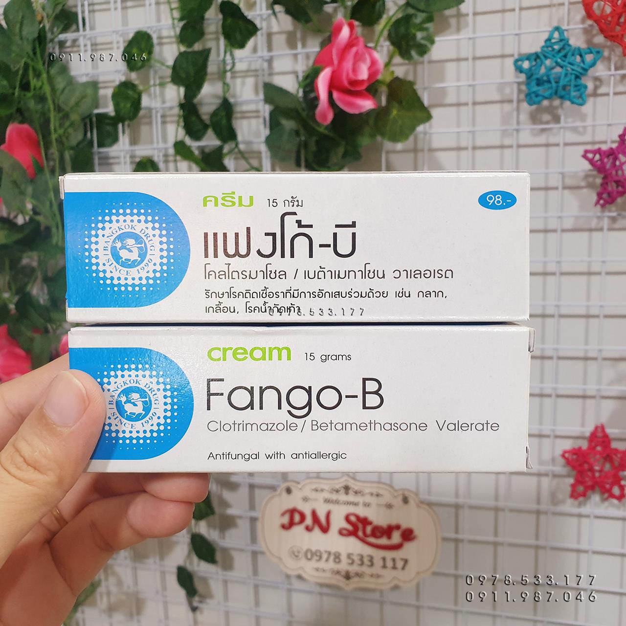 Thuốc bôi Fango B trị lang beng hắc lào nấm da chính hãng Thái Lan (15g) - PN39566