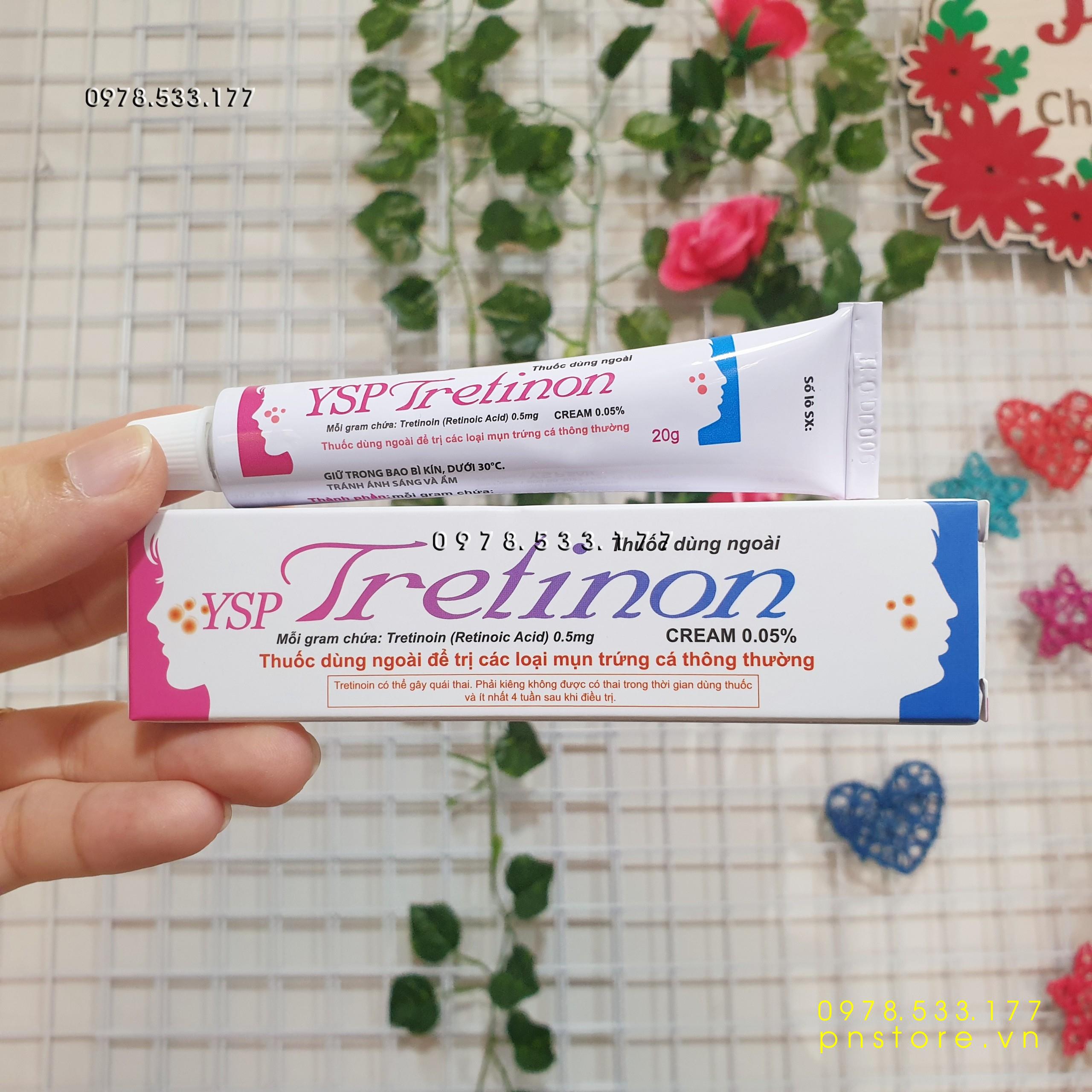 Thuốc trị mụn YSP Tretinon 0,05% chính hãng Malaysia (20g) - PN99883