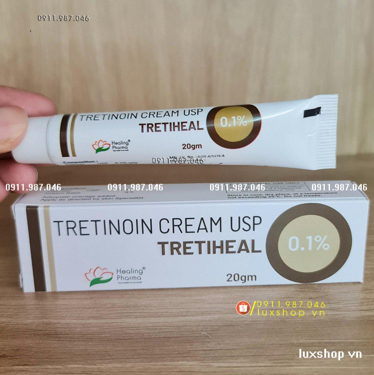 Tretinoin Cream USP Tretiheal 0.025% 0.05% 0.1% 20g chính hãng - PN100161