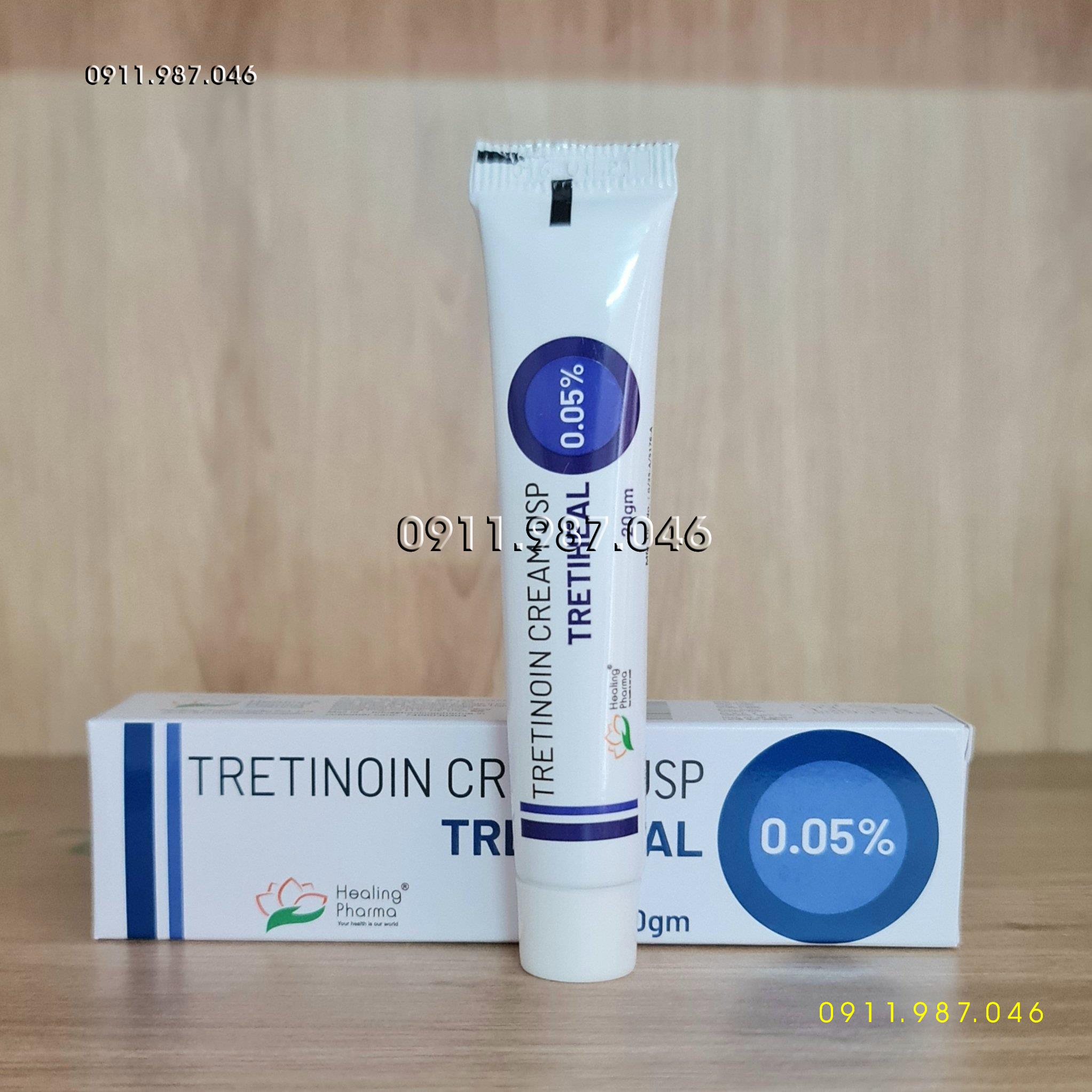 Tretinoin Cream USP Tretiheal 0.025% 0.05% 0.1% 20g chính hãng - PN100161