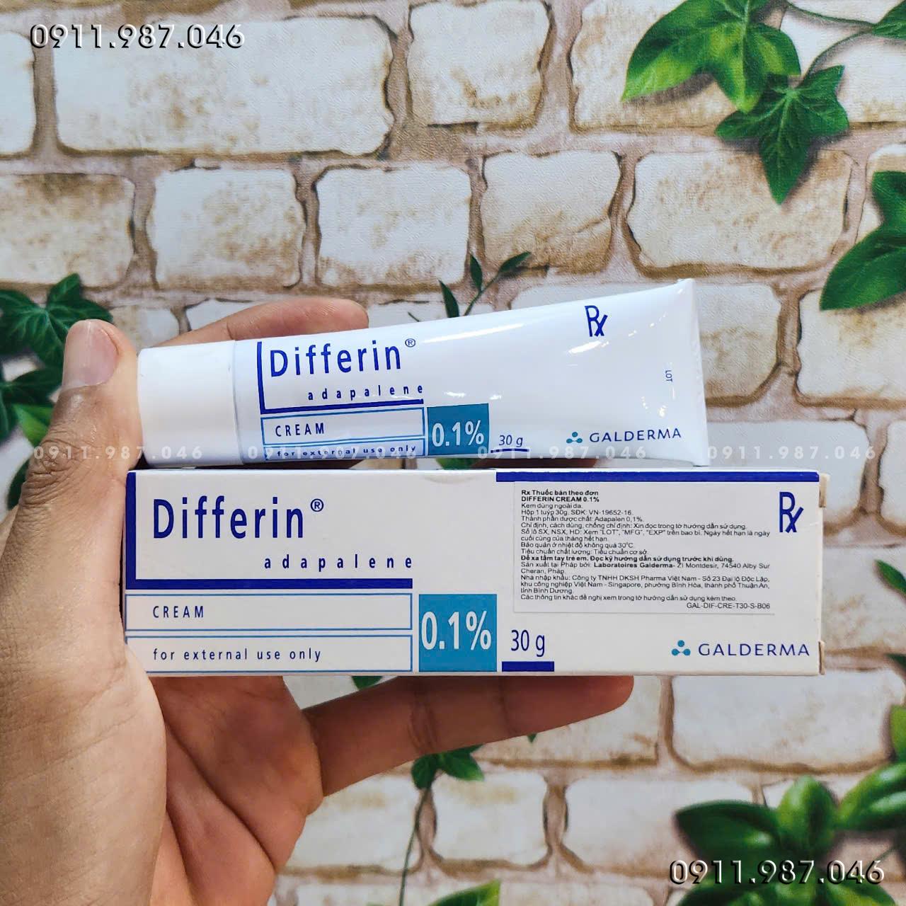 [Cream 30g] Trị mụn Differin Cream Adapalene 0.1% 30g chính hãng - PN99861
